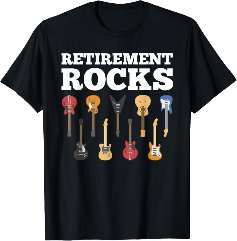 100% Cotton Retirement Rocks Guitar Player Funny Guitarist Humor Outfit T-Shirt Hoodie, Sweatshirt | HypeDripTees.com
