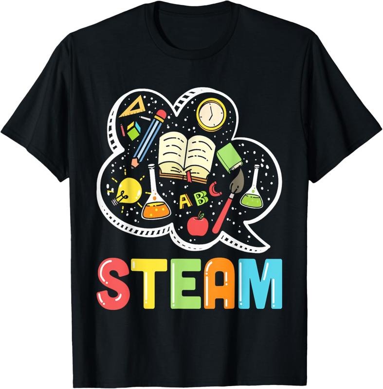 100% Cotton STEAM Teacher And Student Back To School STEM T-Shirt Hoodie, Sweatshirt | HypeDripTees.com