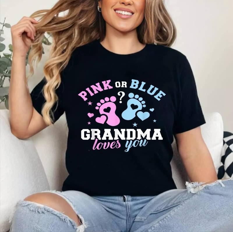 [100% Cotton Shirt] Gender reveal grandma Unisex T-Shirt Hoodie, Sweatshirt | HypeDripTees.com