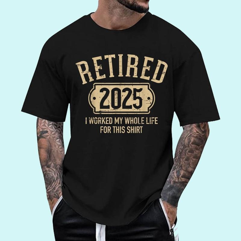 [100% Cotton Shirt] Retired 2025 retirement worked whole life for this Unisex T-Shirt Hoodie, Sweatshirt | HypeDripTees.com