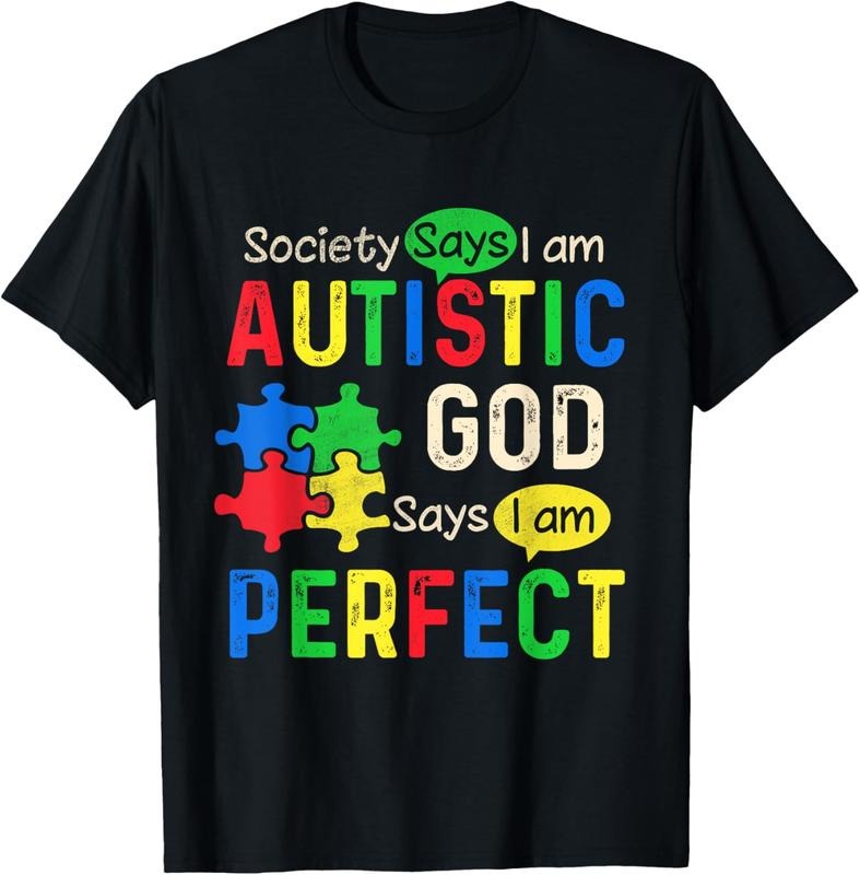 100% Cotton Society Says I'm Autistic Autism Month Men Women Kid T-Shirt Hoodie, Sweatshirt | HypeDripTees.com
