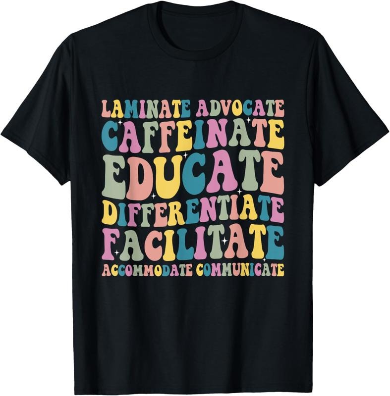 100% Cotton Special Education Teacher Laminate Accommodate Collaborate T-Shirt Hoodie, Sweatshirt | HypeDripTees.com