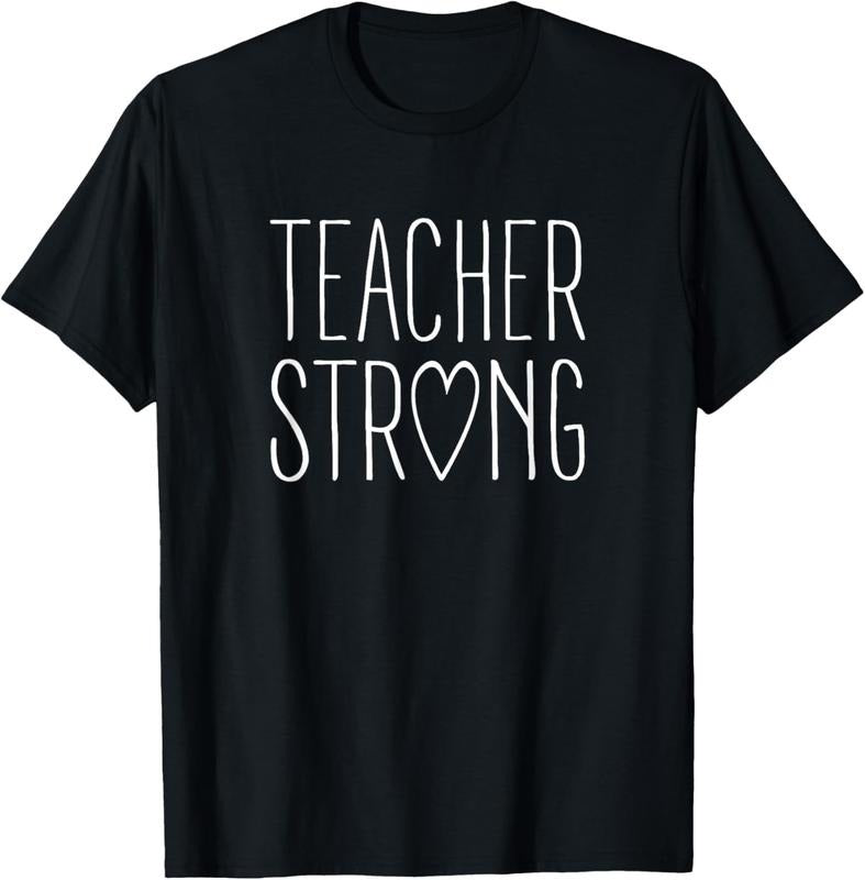 100% Cotton Strong Teacher Shirt Great Inspirational Teacher Gift T-Shirt Hoodie, Sweatshirt | HypeDripTees.com