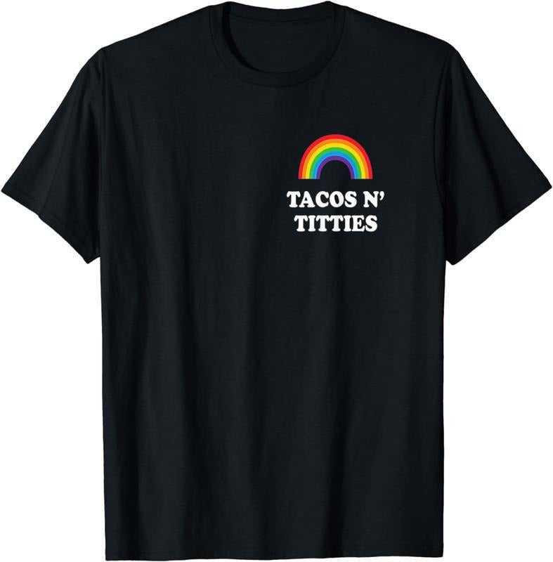 [100% Cotton]Tacos and Titties Funny LGBT Gay Pride Lesbian LGBTQ T-Shirt Hoodie, Sweatshirt | HypeDripTees.com