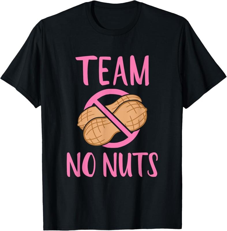 100% Cotton Team No Nuts Girl" Gender Reveal Party T-Shirt
