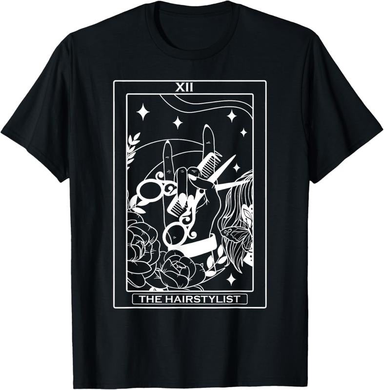 100% Cotton The Hairstylist Tarot Card Hairdresser Salon Hair Stylist T-Shirt Hoodie, Sweatshirt | HypeDripTees.com
