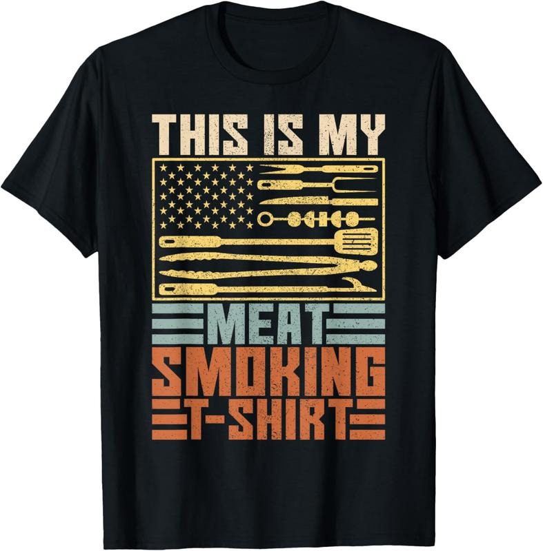 100% Cotton This Is My Meat Smoking T-Shirt Vintage Men BBQ Smoker Grill T-Shirt Hoodie, Sweatshirt | HypeDripTees.com
