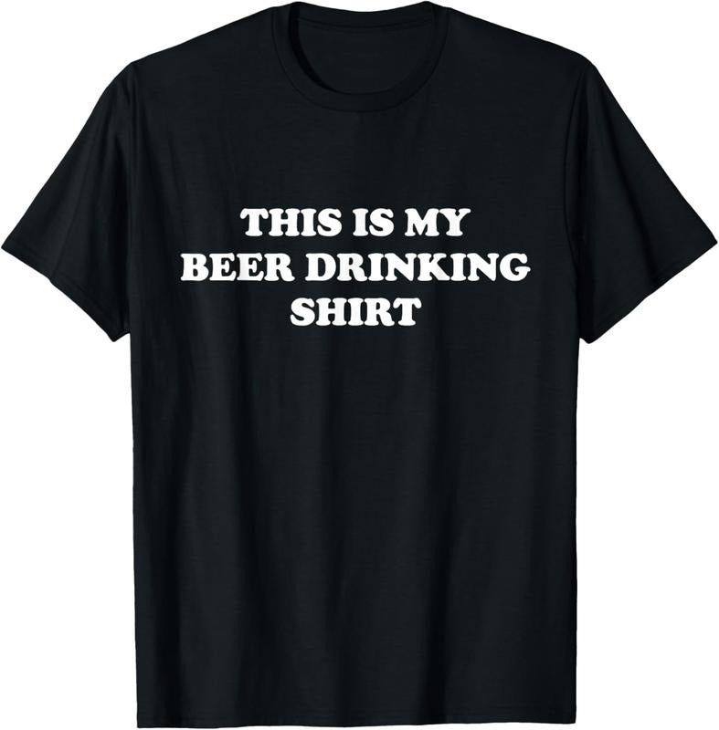 100% Cotton This is My BEER DRINKING Shirt | Funny - Graphic T-Shirt Hoodie, Sweatshirt | HypeDripTees.com