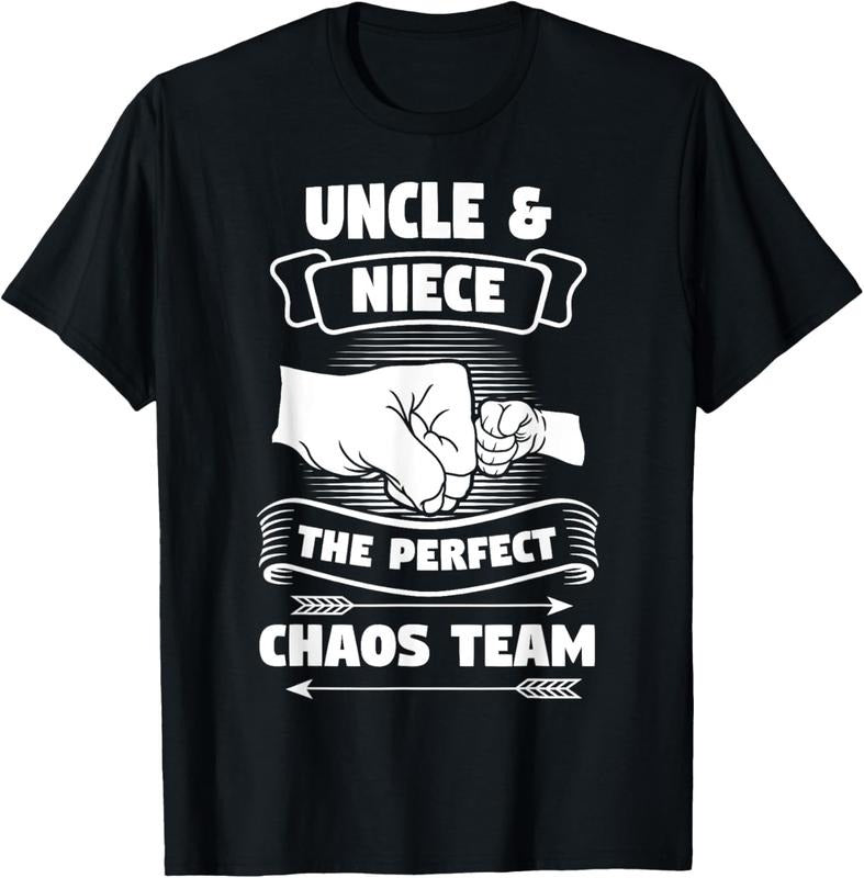 100% Cotton Uncle Niece A Perfect Chaos Team Godfather Gift T-Shirt Hoodie, Sweatshirt | HypeDripTees.com