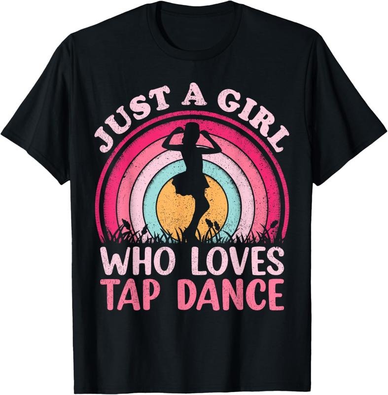 100% Cotton Vintage Retro Tap Dance Just A Girl Who Loves Tap Dance T-Shirt Hoodie, Sweatshirt | HypeDripTees.com
