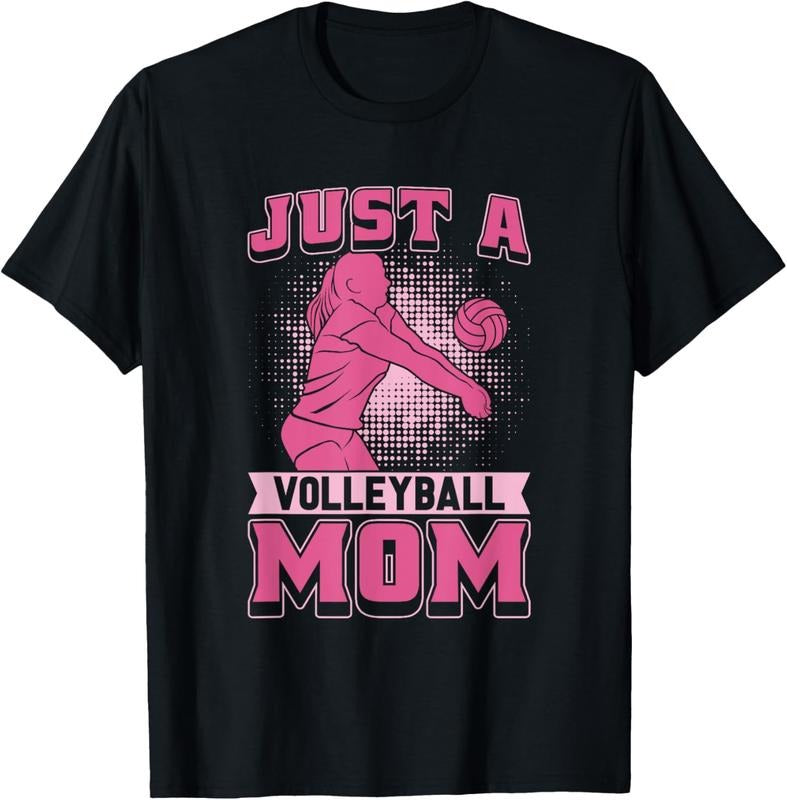 100% Cotton Volleyball Beach - Vball Just A Volleyball Mom T-Shirt Hoodie, Sweatshirt | HypeDripTees.com