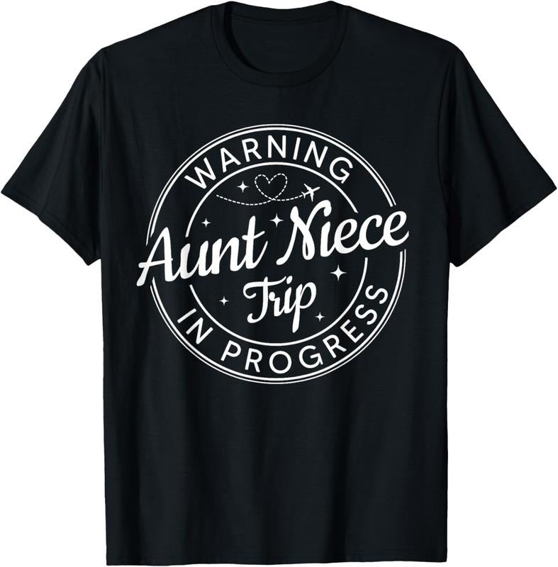 100% Cotton Warning Aunt Niece Trip In Progress Aunt Niece Trip Vacation T-Shirt Hoodie, Sweatshirt | HypeDripTees.com