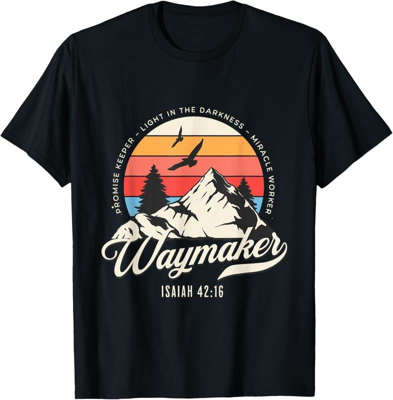 100% Cotton Waymaker Promise Keeper Miracle Worker Christian Bible Verse T-Shirt Hoodie, Sweatshirt | HypeDripTees.com