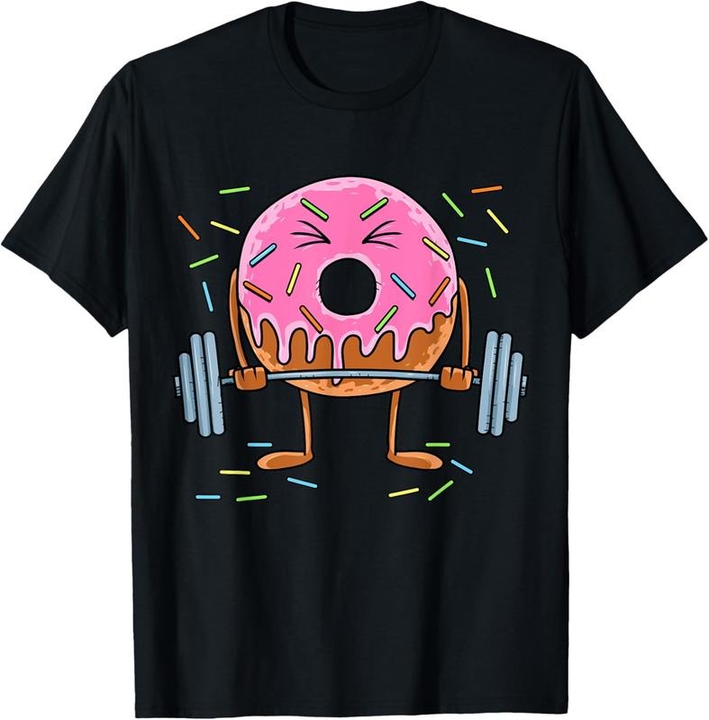 100% Cotton Weightlifing - Funny Fitness Workout Gym Donut Lover T-Shirt Hoodie, Sweatshirt | HypeDripTees.com