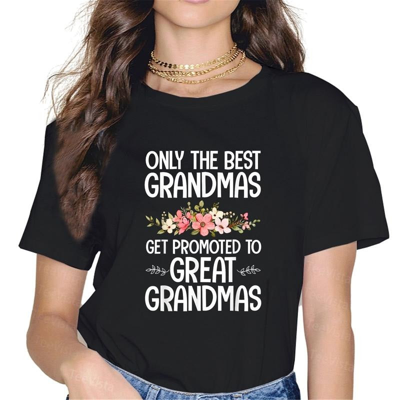 100% cotton Best Great Grandma Art For Grandma Women Great Grandmother T-Shirt women graphic shirts style 02 Hoodie,...