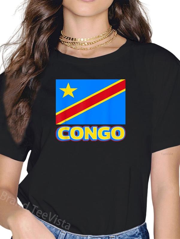 100% cotton Congolese Flag Of The DRC African Men Women Congo T-Shirt women graphic shirts Hoodie, Sweatshirt