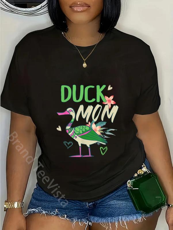 100% cotton Cute Duck Mom Animal Lover Mother Quack T-Shirt women graphic shirts Hoodie, Sweatshirt | HypeDripTees.com