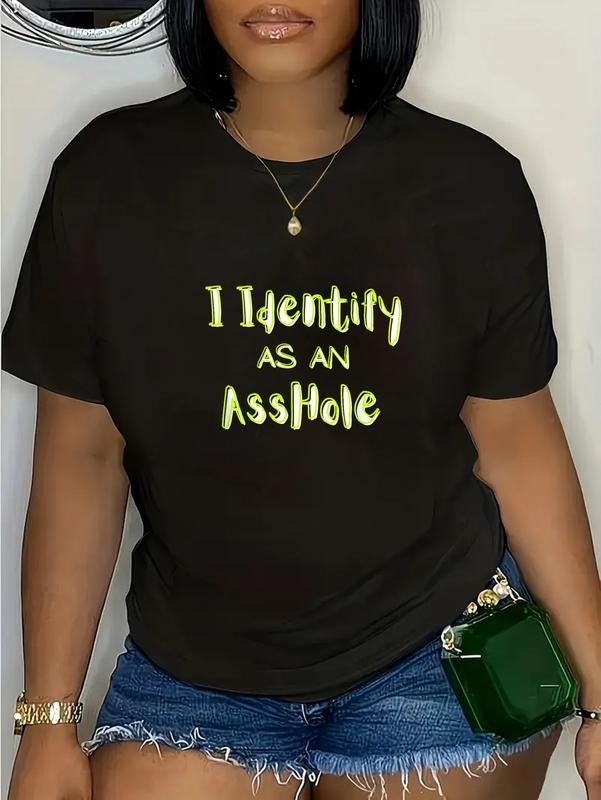 100% cotton I Identify As An Humor T-Shirt casual Fashion graphic tees for women Hoodie, Sweatshirt | HypeDripTees.com