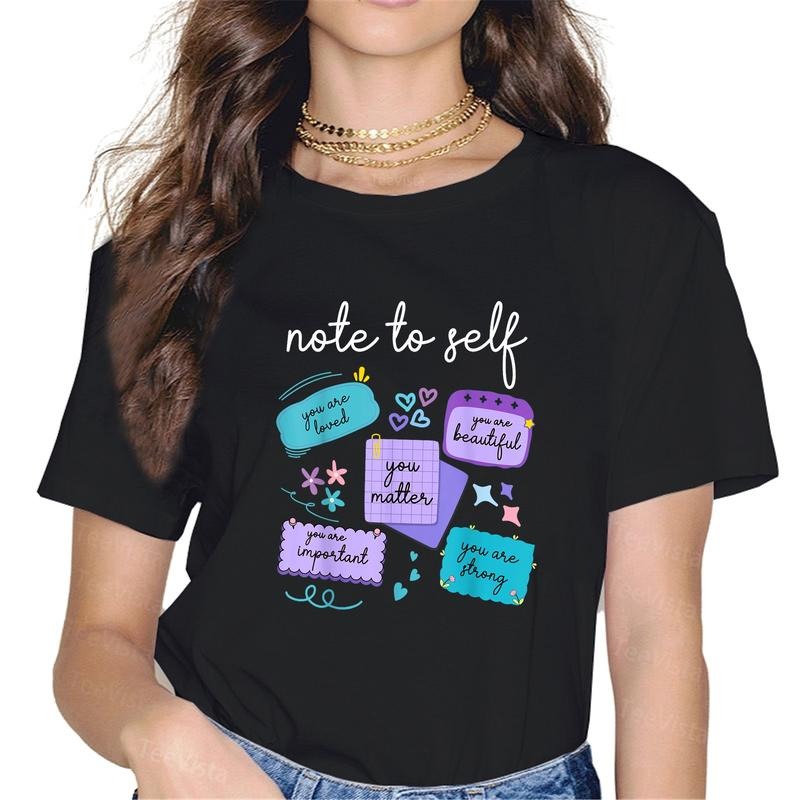 100% cotton Note To Self You Matter Suicide Prevention Awareness T-Shirt women graphic shirts Hoodie, Sweatshirt
