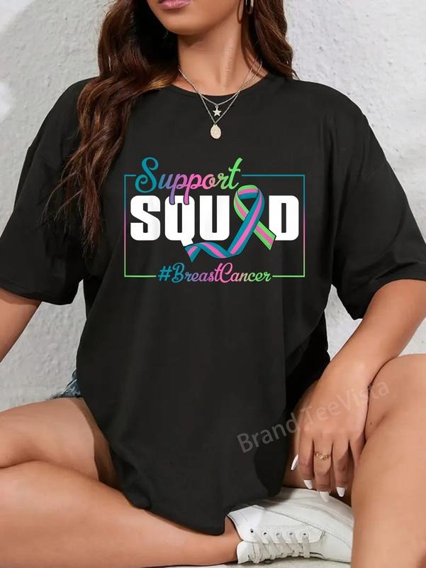 100% cotton Support Squad Metastatic Breast Cancer Awareness Supporters T-Shirt women graphic shirts Hoodie, Sweatshirt
