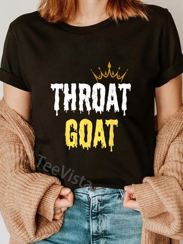 100% cotton Throat Goat Funny Sex Joke Dirty Adult Humor T-Shirt women graphic shirts Hoodie, Sweatshirt | HypeDripTees.com