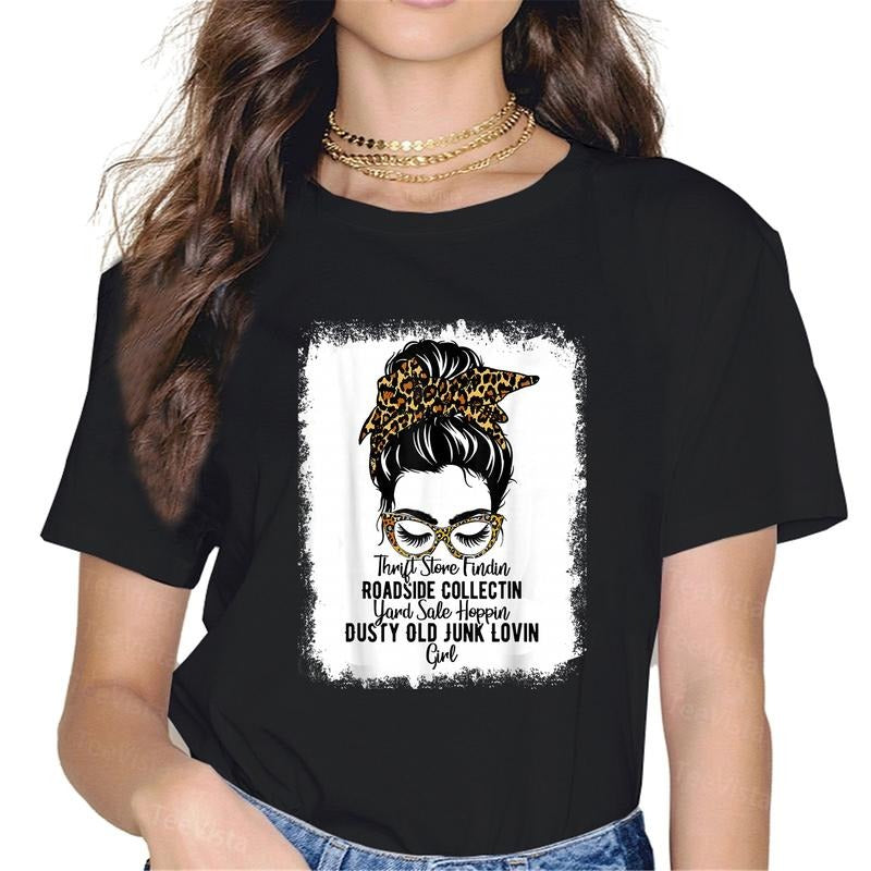 100% cotton Womens Messy Roadside Thrift Store Yard Sale Old Junk Lover T-Shirt women graphic shirts style 02 Hoodie,...