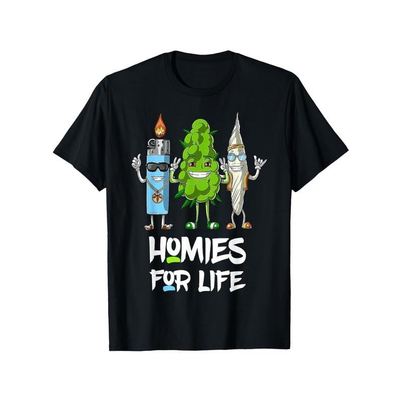 100 Cotton T Shirt For Men Breathable Machine Washable Short Sleeve Casual Tee With Cartoon Design Regular Fit Outdoor...