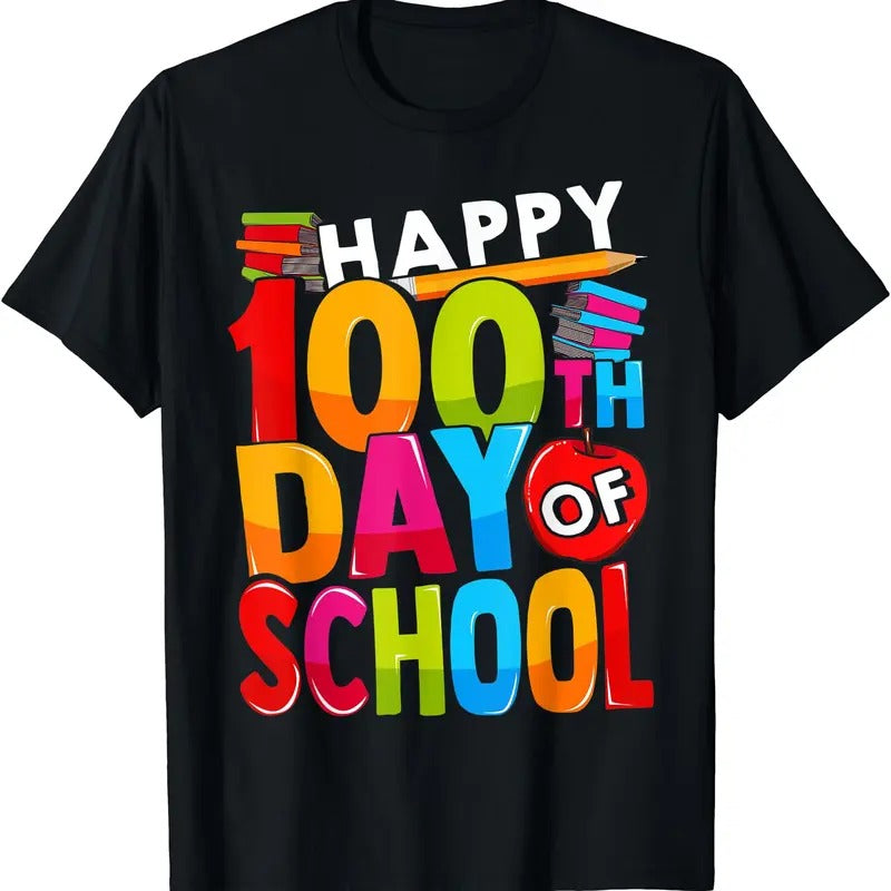 100th Day of School Gift for Teachers Happy 100 Days T-Shirt graphic  tee Hoodie, Sweatshirt | HypeDripTees.com