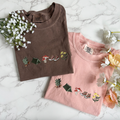 Embroidered Camping Mushroom Outdoorsy Plant Tshirt
