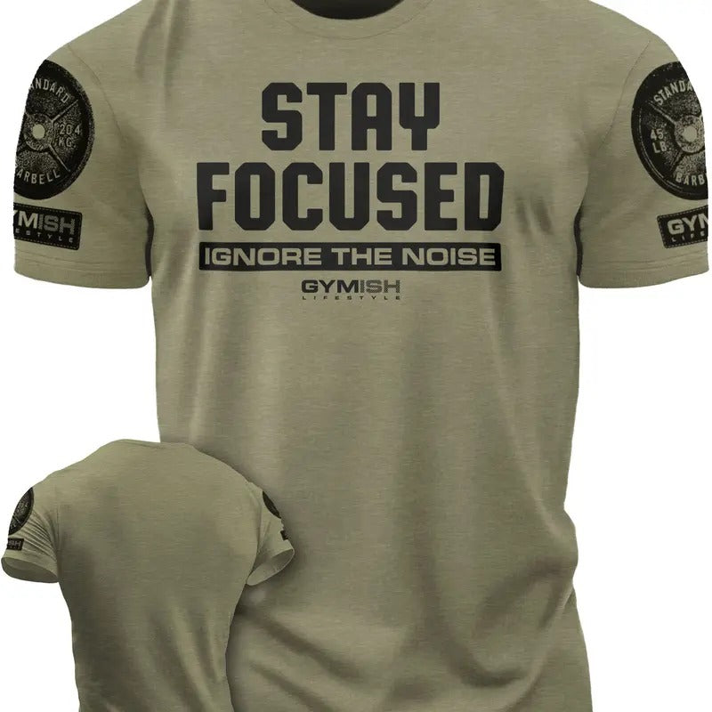 111. Stay Focused Funny Motivational Workout Gym T-Shirt for Men Hoodie, Sweatshirt | HypeDripTees.com