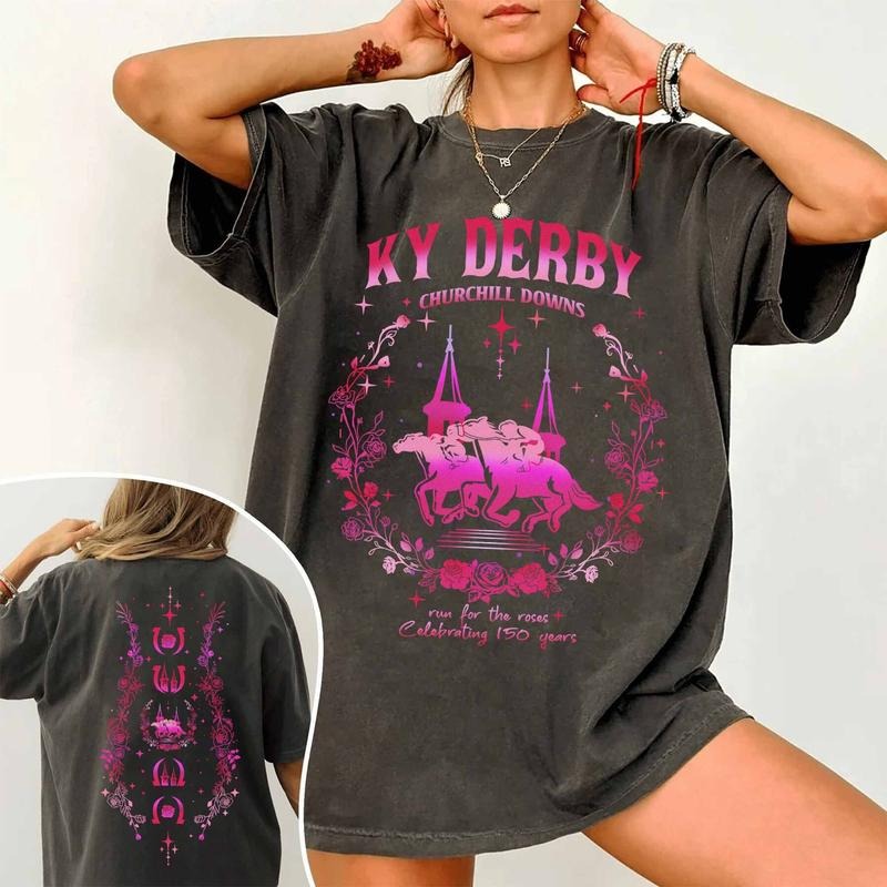 150th Kentucky Derby Churchill Downs 2024 Comfort Color Shirt, KY Derby Celebrating 150 Years Tee, Women Horse Derby...