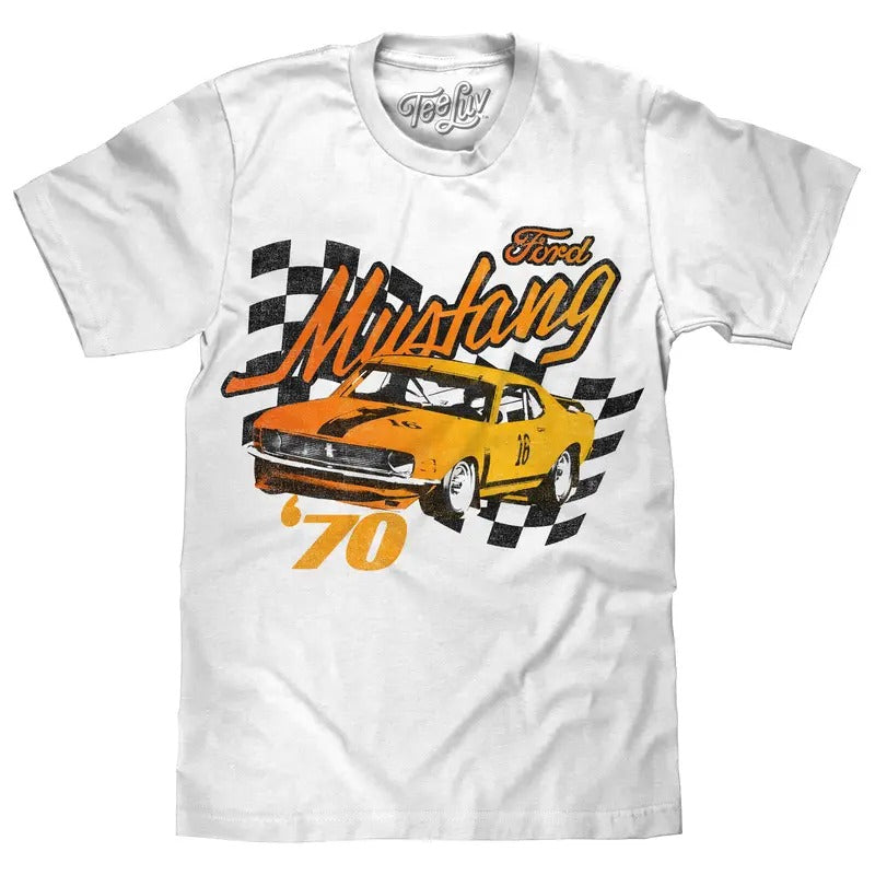 1970 Ford Mustang T-Shirt - White Hoodie, Sweatshirt | HypeDripTees.com