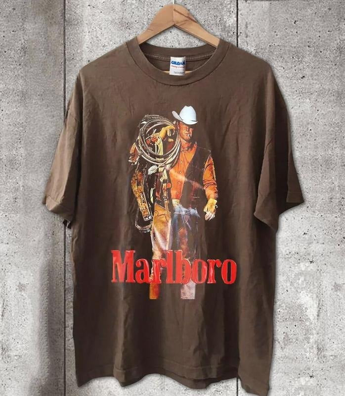 1990s Marlboro Cowboy Pocket T Shirt Horse, vintage Marlboro Cowboy  T-shirt, sweater and Hoodie Sweatshirt