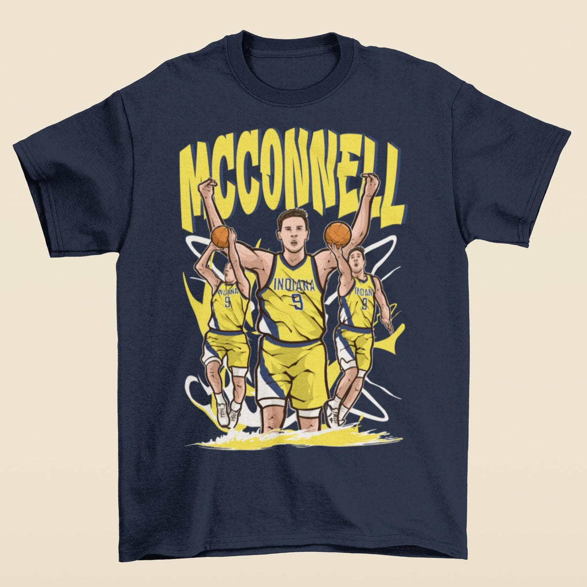 Tj Mcconnell Cartoon Indiana Basketball Unisex T-shirt, Sweatshirt, Hoodie (3)