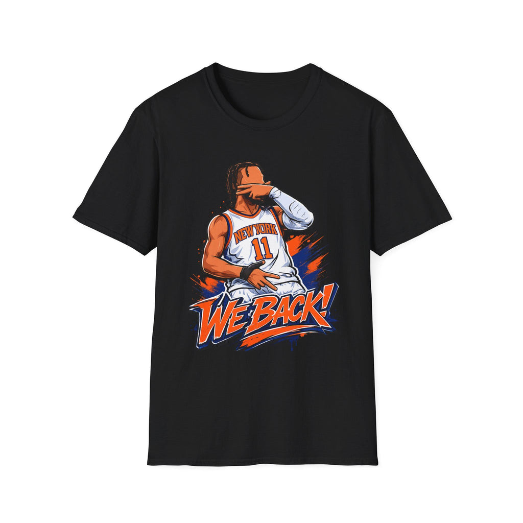 Knicks Brunson Back Team York Squad Goals White Tee Softstyle East (3)