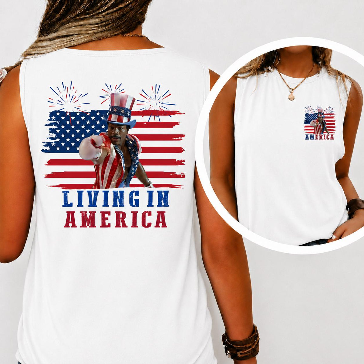 Apollo Creed Living America Comfort Colors Patriotic Boxing Fourth July Vintage America Retro Usa Fighter (3)