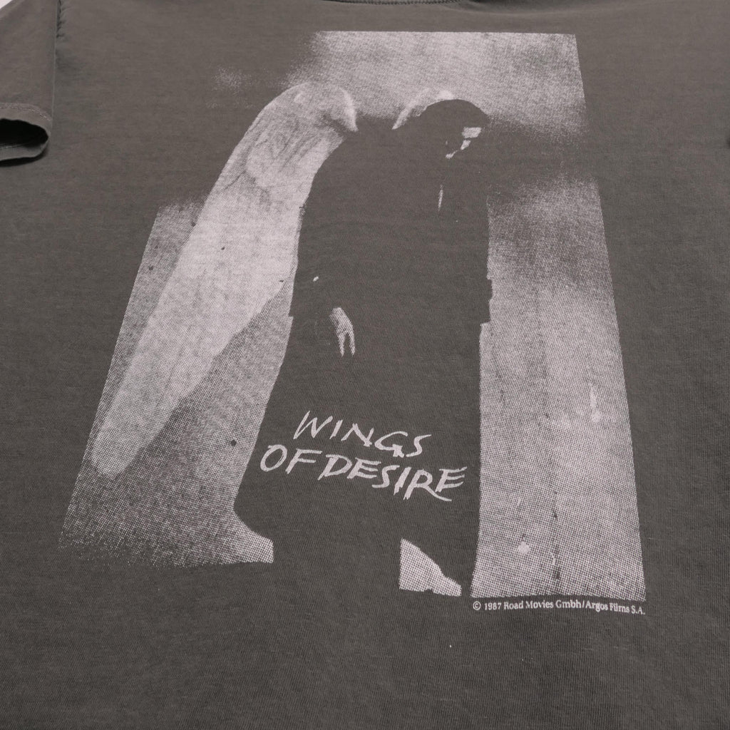 Wings Desire Tee Wim Wenders 1987 Movie Criterion Avant Garde Art House Film German Filmmaker Faded Heavyweigh Xl (3)