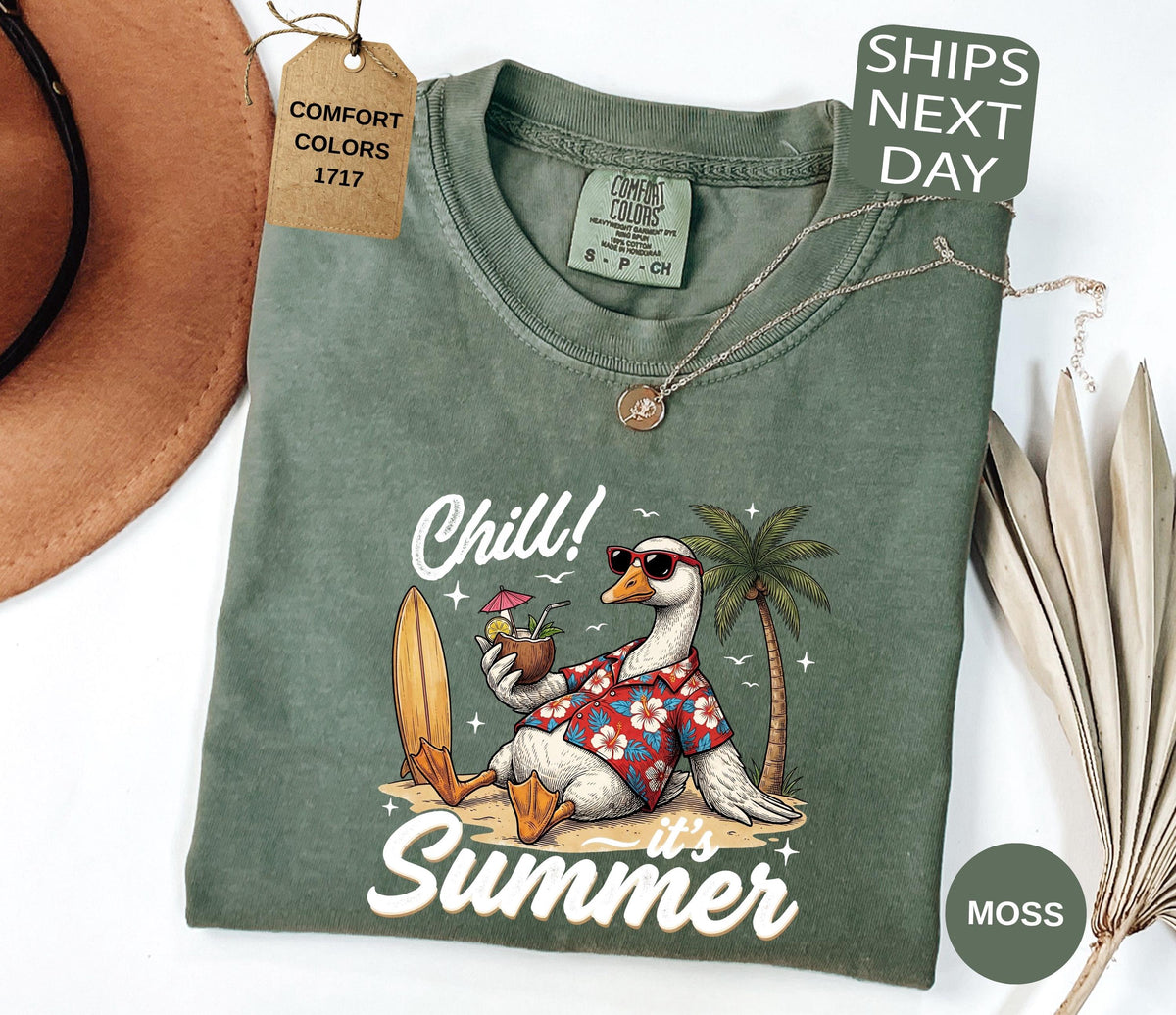 Summer Goose Comfort Colors Beach Vacation Summer Chill (3)