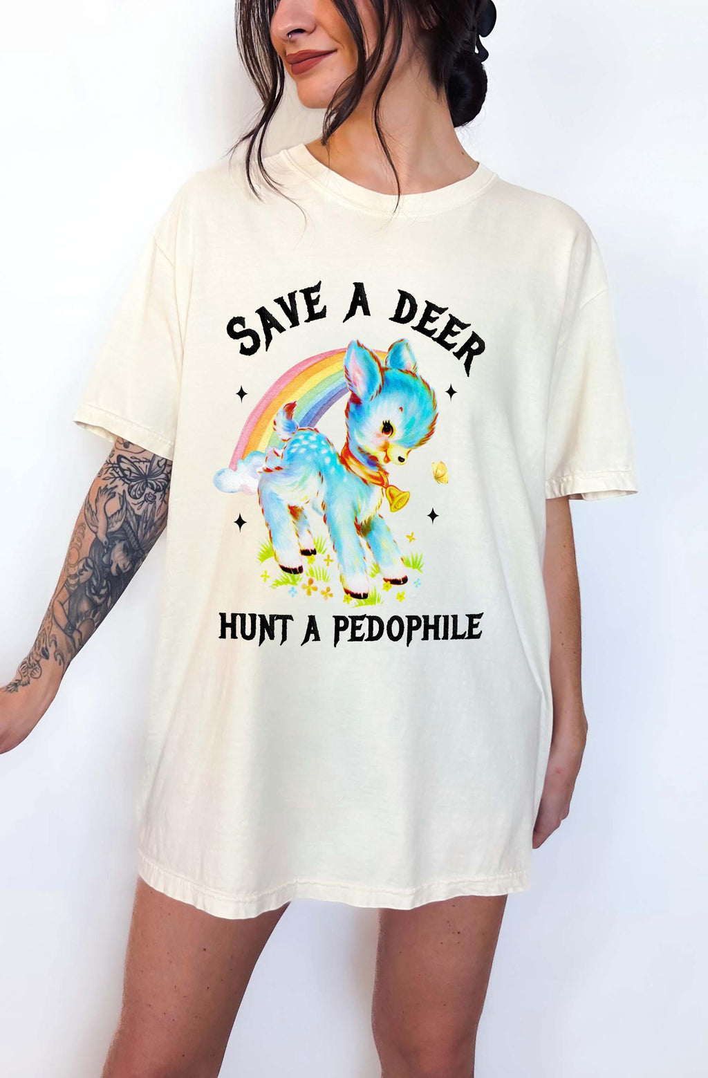 Save Deer Hunt Pedophile Unisex T-shirt, Sweatshirt, Hoodie (3)