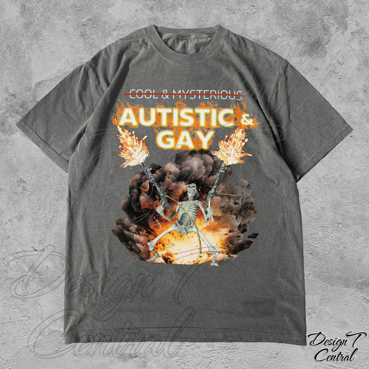 Autistic Gay Skeleton Explosion Unisex T-shirt, Sweatshirt, Hoodie (3)