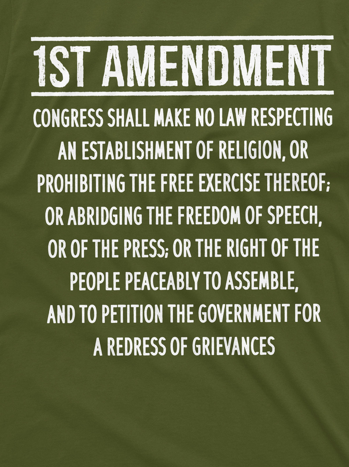 Patriotic Constitution 1st Amendment Freedom Speech Democracy Usa 4th July Tee (3)