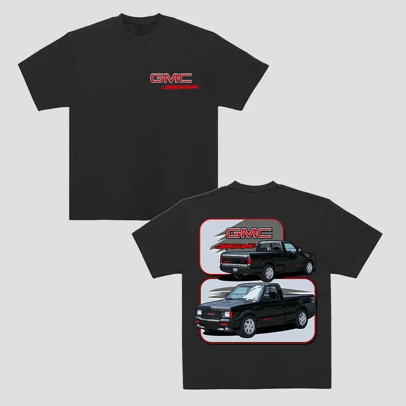 2-Sided GMC Syclone Truck T-Shirt, Unique Car Design, Classic GMC Syclone Graphic Tee, Perfect Gift for Car Lovers,...