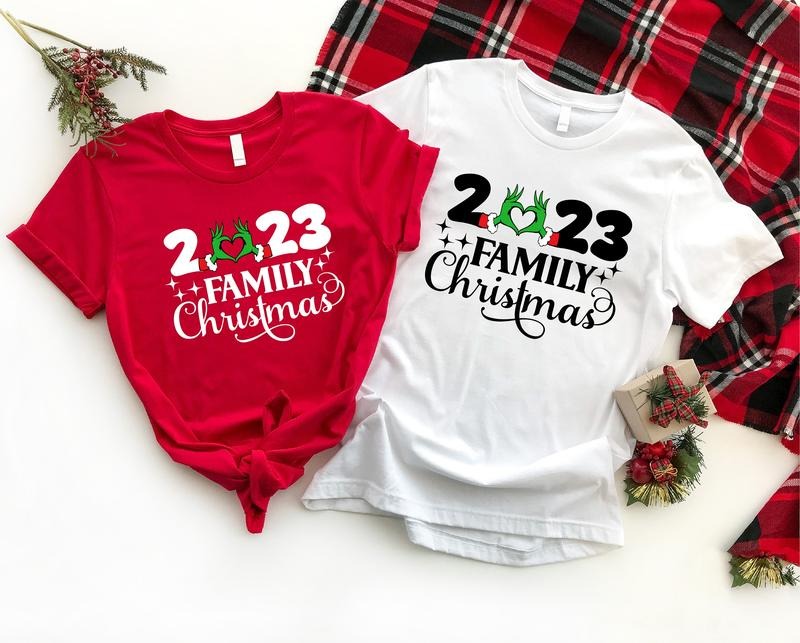 2023 Family Christmas Shirt, Family Matching Christmas Tee, Cousins Gathering Reunion Christmas Tee, Winter Holiday With...