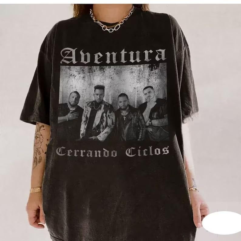 2024 Aventura Tour Concert, Bachata, Cerrando Ciclos Sweatshirt T-Shirts, Hoodie | HypeDripTees.com