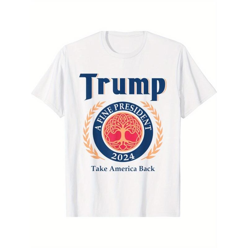 2024 Campaign Trump T-Shirt Men Women T-Shirt Humorous Letters Printed Graphic Tees Tops Mommy T Shirt Streetwear Hoodie,...
