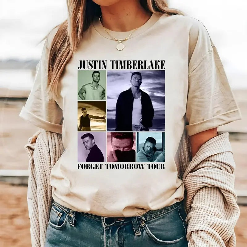 2024 Justin Timberlake Tour Shirt, Forget Tomorrow World Tour Shirt, Y2k Clothing, Unisex Short Sleeve Tee Hoodie, Sweatshirt