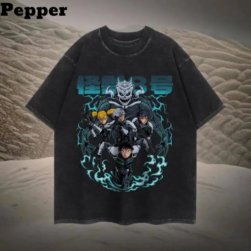 2024 New Vintage "Kaiju No. 8" Anime T-Shirt,  Kaiju No. 8 Shirt, Kaiju No. 8 merch, Kaiju No. 8 Graphic,  Anime shirt,...