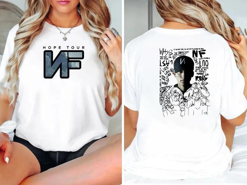 2024 Nf Hope Tour T Shirt, Unisex T-Shirt, Gifts For Family Friends, Short Sleeve Tee Shirt, Gifts For Birthday Fathers...
