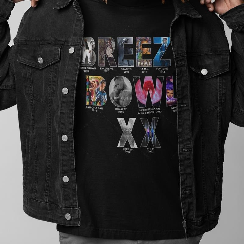 2025 Breezy Bowl XX Tour Shirt Fan Gift Concert Graphic Tee Hoodie, Sweatshirt | HypeDripTees.com