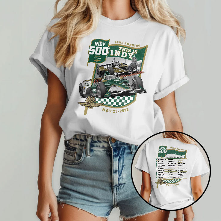 2025 Indy 500 Starting Field T Shirt